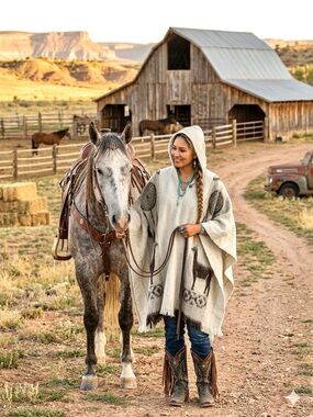 Alpaca dreamcatchers/|lamas vintage poncho sweater w cottagecore cabin vibe